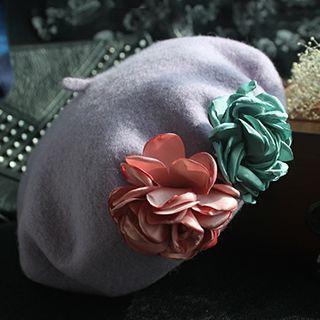 Rosette Fleece Beret