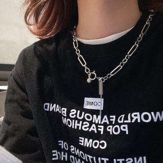 Chunky Chain Stainless Steel Choker Silver - One Size