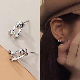 925 Sterling Silver Swing Earring As Shown In Figure - One Size