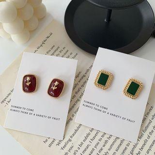 Retro Alloy Rectangle Earring