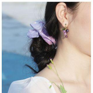 Resin Grapes Dangle Earring