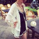 Tasseled Chiffon Light Jacket