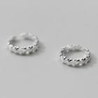 Sterling Silver Cuff Earring 1 Pair - S925 Silver Clip On Earring - Silver - One Size