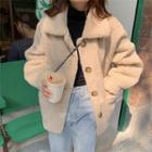 Shearling Coat Almond - One Size