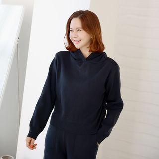 Monotone Knit Hoodie