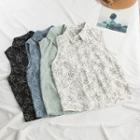 Sleeveless Floral Shirt
