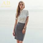 Button-up Shirt / Pencil Skirt