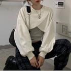 Paneled Sweatshirt / Tank Top