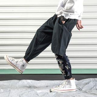 Cropped Dragon Print Sweatpants
