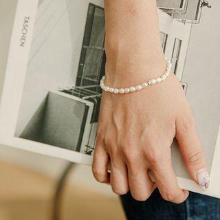 Freshwater-pearl Bracelet Ivory - One Size