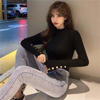 Button-up Cuff Sweater