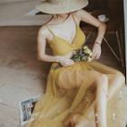 Set: Bikini Top + Bottom + Cover-up Skirt