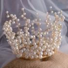 Bridal Faux Pearl Crown / Necklace / Drop Earring
