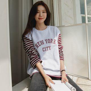 Sleeveless Letter Sweatshirt