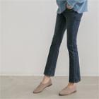 Fleece Lined Boot-cut Jeans