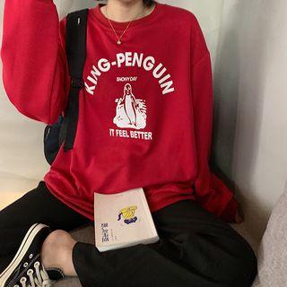 Penguin Print Pullover