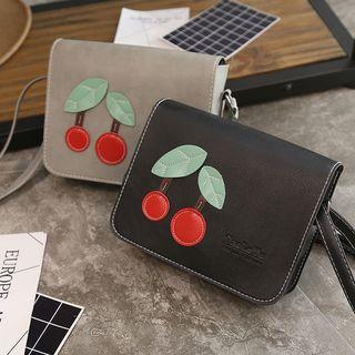 Cherry Applique Crossbody Bag