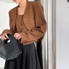 Set: Button-up Vest + Blazer