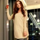 V-neck Sweater Dress