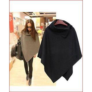 Turtleneck Cape Jacket