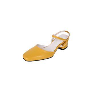 Square-toe Ankle-strap Pumps