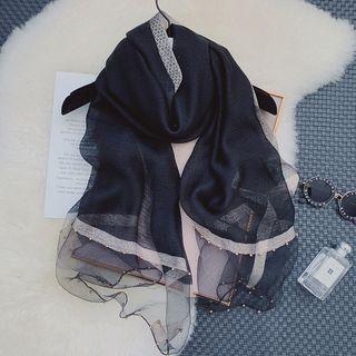 Beaded Silk Scarf