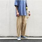 Belted Straight-leg Cargo Pants