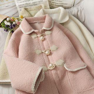 Loose-fit Long Fleece Coat