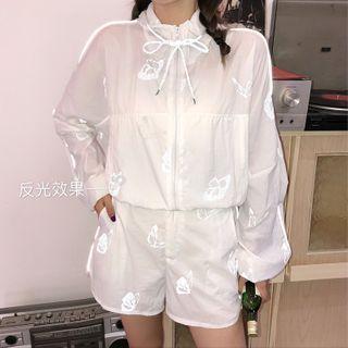 Set: Reflexive Print Jacket + Shorts