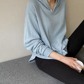 Hooded Pocket-front Top