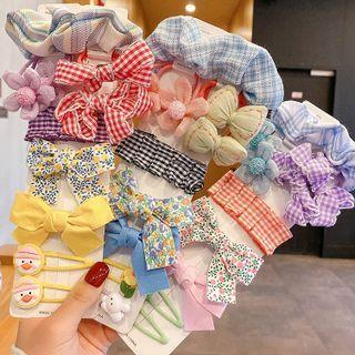 Set Of 10 : Hair Clip / Hair Tie / Scrunchie (assorted Designs)