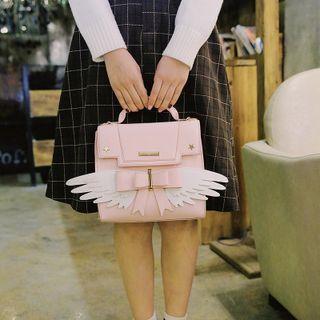 Wing Flap Crossbody Bag Pink - One Size