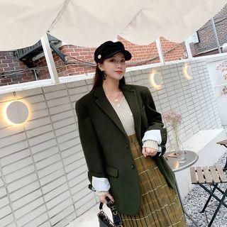 Loose-fit Wool Blend Blazer