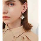 Leopard Print Geometry Drop Earring