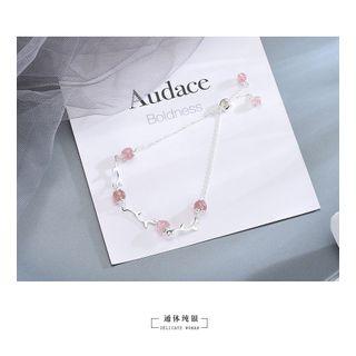 Faux Crystal Bracelet Brs140 - One Size