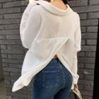 Loose-fit Slit-back Blouse