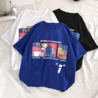 Graphic Print Short-sleeve T-shirt
