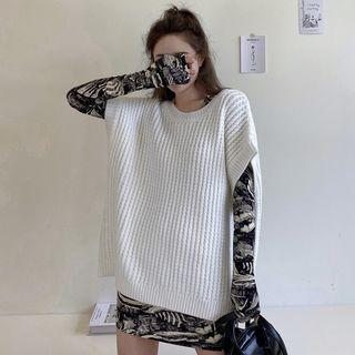Short-sleeve Sweater / Printed Long-sleeve Top / Mini Dress