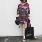 Camouflage Printed T-shirt Dress