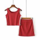 Set: Cropped Tank Top + Mini Fitted Skirt