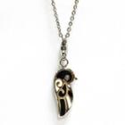 Love Bird Pendant With Necklace White, Black - One Size