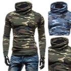 Turtleneck Camo Pullover