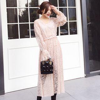Lace Maxi Dress With Slipdress