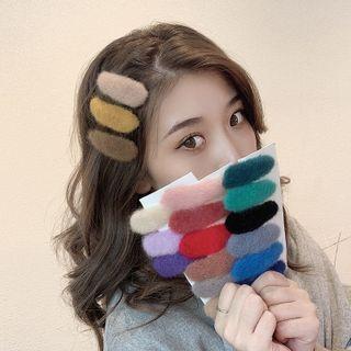 Plain Wool Hair Clip / Set