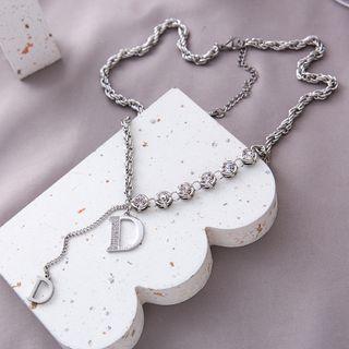 Double Lettering Pendant Necklace (various Designs)