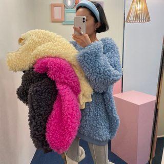 Plain Fluffy Sweatshirt