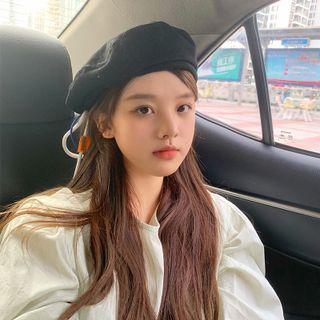 Drawstring Applique Beret