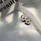 Flower Earring 925 Silver - Earrings - Blue & White - One Size