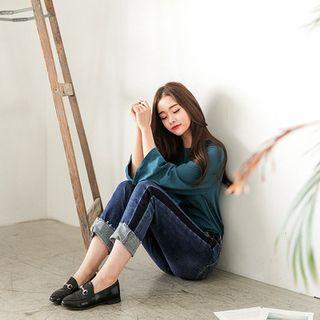 Two-tone Tapered Jeans