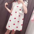 Strawberry Sleeveless A-line Dress